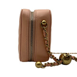 シャネル CHANEL マトラッセ ミニカメラバッグ AP2463 31番台 ピンク ゴールド金具 ラムスキン レディース ショルダーバッグ