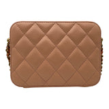 シャネル CHANEL マトラッセ ミニカメラバッグ AP2463 31番台 ピンク ゴールド金具 ラムスキン レディース ショルダーバッグ