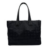 シャネル CHANEL ニュートラベルライントートMM A15991 8番台 ブラック ナイロンジャガード/レザー レディース トートバッグ
