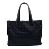 シャネル CHANEL ニュートラベルライントートMM A15991 8番台 ブラック ナイロンジャガード/レザー レディース トートバッグ