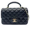 シャネル CHANEL マトラッセトップハンドルフラップバッグ AS2431 ブラック ラムスキン レディース ハンドバッグ