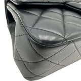 シャネル CHANEL マトラッセトップハンドルフラップバッグ AS2431 ブラック ラムスキン レディース ハンドバッグ