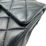 シャネル CHANEL マトラッセトップハンドルフラップバッグ AS2431 ブラック ラムスキン レディース ハンドバッグ