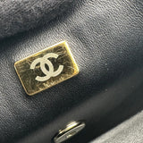 シャネル CHANEL マトラッセトップハンドルフラップバッグ AS2431 ブラック ラムスキン レディース ハンドバッグ