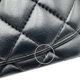 シャネル CHANEL マトラッセトップハンドルフラップバッグ AS2431 ブラック ラムスキン レディース ハンドバッグ