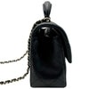 シャネル CHANEL マトラッセトップハンドルフラップバッグ AS2431 ブラック ラムスキン レディース ハンドバッグ