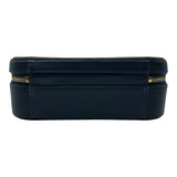 シャネル CHANEL CCフィグリーバニティバッグ A93343 28番台 ブルー/ブラック ゴールド金具 キャビアスキン レディース ショルダーバッグ