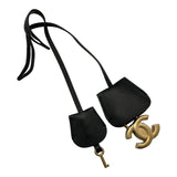 シャネル CHANEL CCフィグリーバニティバッグ A93343 28番台 ブルー/ブラック ゴールド金具 キャビアスキン レディース ショルダーバッグ