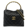 シャネル CHANEL マトラッセ トップハンドルバッグ AP4942 ブラック ゴールド金具 キャビアスキン レディース ショルダーバッグ