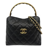 シャネル CHANEL マトラッセ トップハンドルバッグ AP4942 ブラック ゴールド金具 キャビアスキン レディース ショルダーバッグ