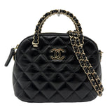 シャネル CHANEL マトラッセ チェーンハンドルショルダーバッグ AP3354 ブラック ゴールド金具 シャイニーラムスキン レディース ショルダーバッグ