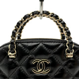 シャネル CHANEL マトラッセ チェーンハンドルショルダーバッグ AP3354 ブラック ゴールド金具 シャイニーラムスキン レディース ショルダーバッグ