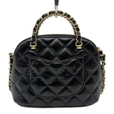 シャネル CHANEL マトラッセ チェーンハンドルショルダーバッグ AP3354 ブラック ゴールド金具 シャイニーラムスキン レディース ショルダーバッグ
