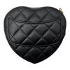 シャネル CHANEL ハートシェイプ チェーンショルダーバッグ AP2784 ブラック ゴールド金具 ラムスキン レディース ショルダーバッグ