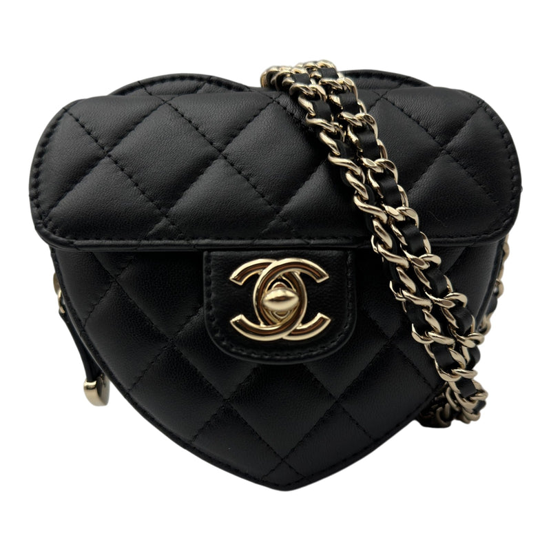 シャネル CHANEL ハートシェイプ チェーンショルダーバッグ AP2784