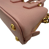 プラダ PRADA サフィアーノ ミニ ハンドバッグ BL0851 ピンク サフィアーノレザー レディース ショルダーバッグ