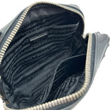 プラダ PRADA クリスタル スタッズ ミニカメラバッグ 1NF674 ブラック パテント レディース ショルダーバッグ