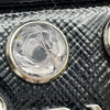 プラダ PRADA クリスタル スタッズ ミニカメラバッグ 1NF674 ブラック パテント レディース ショルダーバッグ