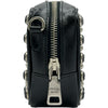プラダ PRADA クリスタル スタッズ ミニカメラバッグ 1NF674 ブラック パテント レディース ショルダーバッグ