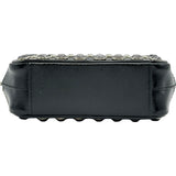 プラダ PRADA クリスタル スタッズ ミニカメラバッグ 1NF674 ブラック パテント レディース ショルダーバッグ