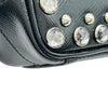 プラダ PRADA クリスタル スタッズ ミニカメラバッグ 1NF674 ブラック パテント レディース ショルダーバッグ
