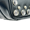 プラダ PRADA クリスタル スタッズ ミニカメラバッグ 1NF674 ブラック パテント レディース ショルダーバッグ