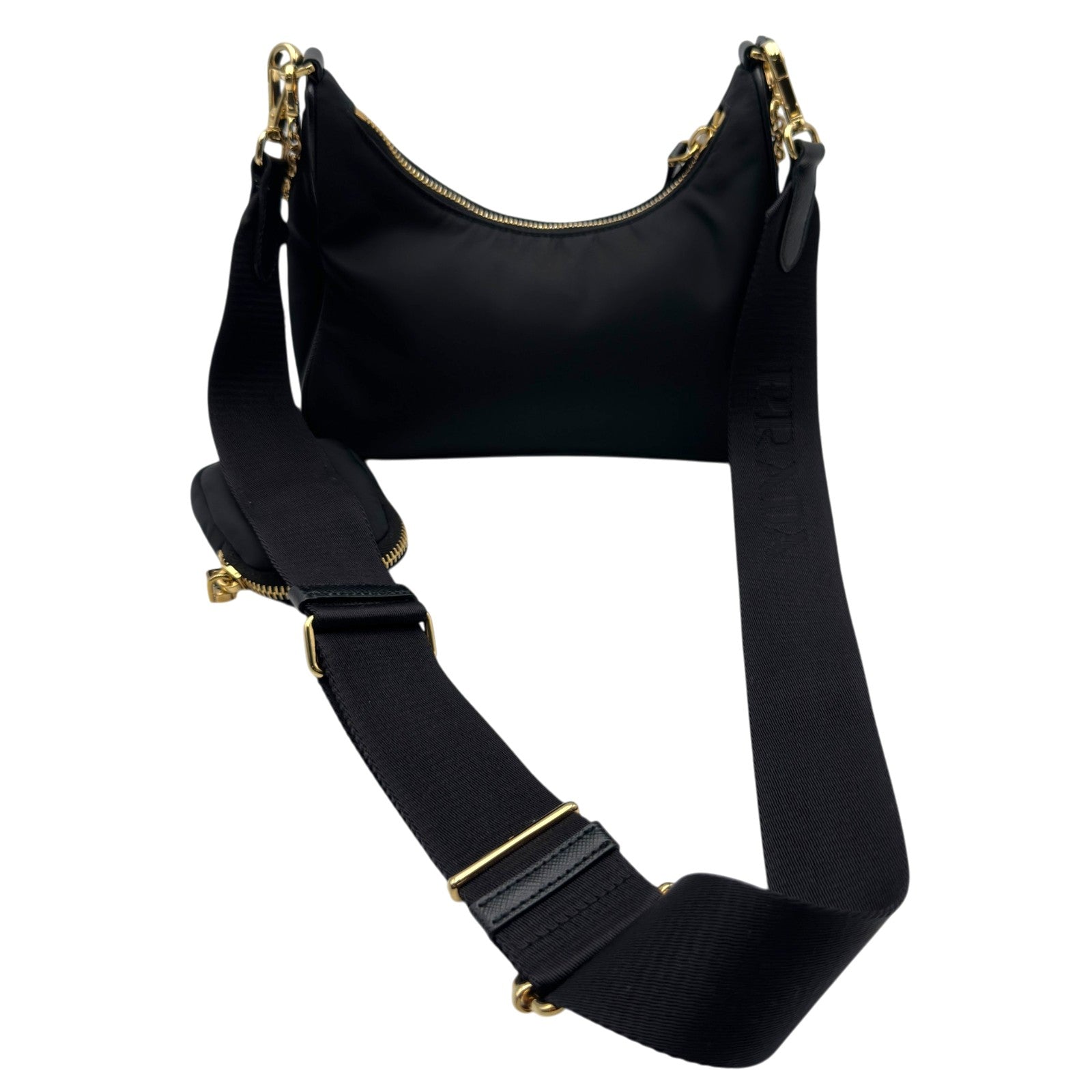 プラダ PRADA Re-Edition2005 バッグ 1BH204 ブラック ゴールド金具 