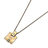 エルメス HERMES アイリーンネックレス ナタ ピンクゴールド金具 メタル アクセサリー