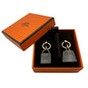 エルメス HERMES アミュレット マロキニエピアス ブラウン ゴールド金具 バッファローホーン/メタル アクセサリー