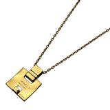 エルメス HERMES アイリーン ネックレス ゴールド/ブラック メタル アクセサリー