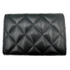 シャネル CHANEL クラシック スモールフラップ ウォレット AP0230 ブラック シルバー金具 キャビアスキン レディース 三つ折り財布