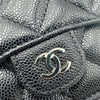 シャネル CHANEL クラシック スモールフラップ ウォレット AP0230 ブラック シルバー金具 キャビアスキン レディース 三つ折り財布