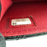 シャネル CHANEL フラップベルトバッグ AP1787 31番台 ブラック ゴールド金具 ラムスキン レディース ウエストバッグ