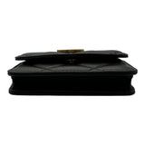 シャネル CHANEL フラップベルトバッグ AP1787 31番台 ブラック ゴールド金具 ラムスキン レディース ウエストバッグ