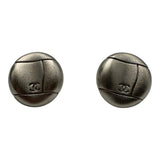 シャネル CHANEL ラウンド ピアス シルバー メタル アクセサリー