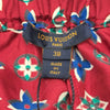 ルイ・ヴィトン LOUIS VUITTON モノグラム総柄シルクパンツ FHP17 ボルドー シルク レディース パンツ