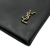 サンローラン SAINT LAURENT YSLロゴ クラッチバッグ 607779 ブラック カーフ メンズ セカンドバッグ