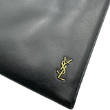 サンローラン SAINT LAURENT YSLロゴ クラッチバッグ 607779 ブラック カーフ メンズ セカンドバッグ