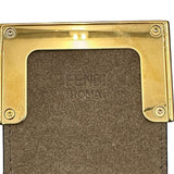 フェンディ FENDI クロワッサン スモール 8BR790 ブラック ゴールド金具 カーフ レディース ショルダーバッグ