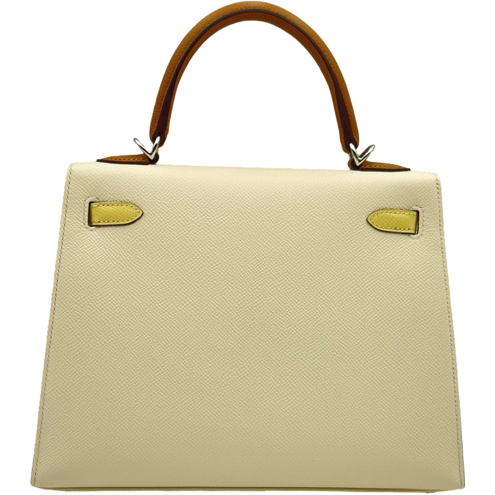 エルメス HERMES ケリー25 外縫い トリコロール Z刻印 ナタ/セサミ