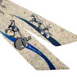 エルメス HERMES ツイリー SPACE DERBY マルチカラー シルク レディース スカーフ