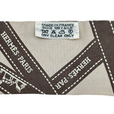 エルメス HERMES ツイリー BOLDUC AU CARRE ブラウン シルク レディース スカーフ