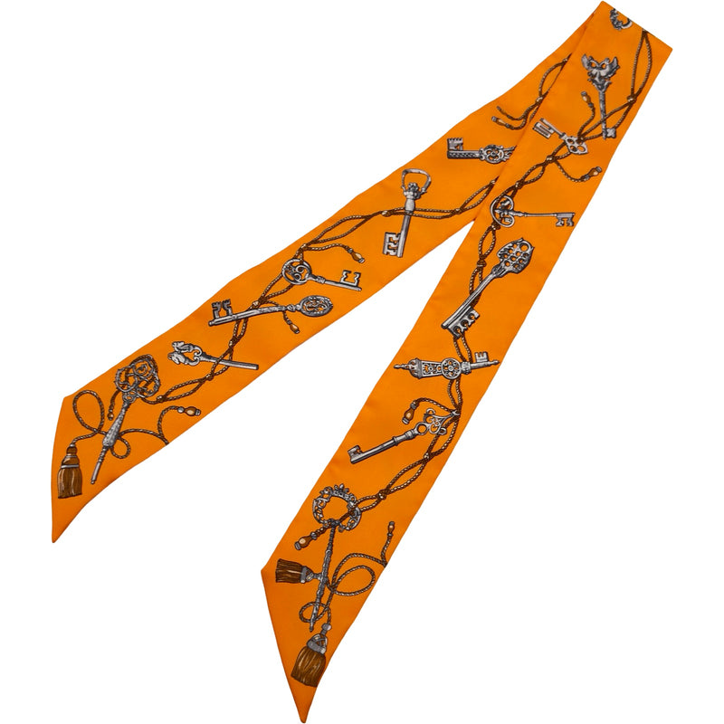 エルメス HERMES ツイリー LES CLES マルチカラー シルク レディース