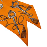 エルメス HERMES ツイリー LES CLES マルチカラー シルク レディース スカーフ