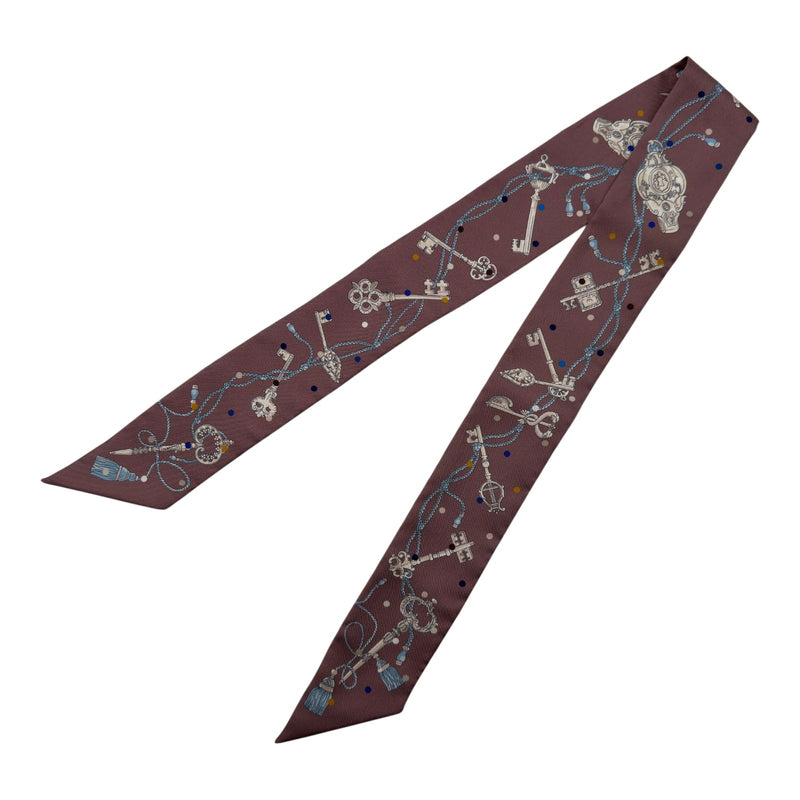 エルメス HERMES ツイリー LES CLES A POIS マルチカラー シルク