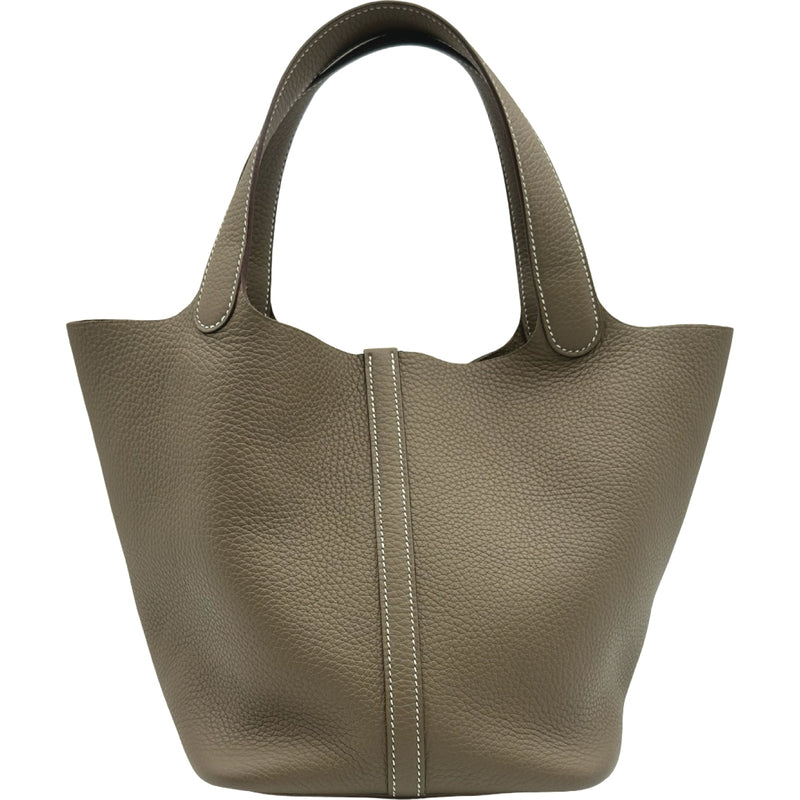 エルメス HERMES ピコタンロックMM K刻印 エトゥープ シルバー金具