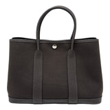 エルメス HERMES ガーデンパーティPM G刻 ブラウン/エベンヌ トワル/ネゴンダ レディース トートバッグ