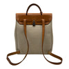 エルメス HERMES エールバッグアドPM □C刻 ベージュ シルバー金具 トワル/ハンター レディース リュック・デイパック
