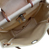 エルメス HERMES エールバッグアドPM □C刻 ベージュ シルバー金具 トワル/ハンター レディース リュック・デイパック