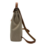 エルメス HERMES エールバッグアドPM □C刻 ベージュ シルバー金具 トワル/ハンター レディース リュック・デイパック